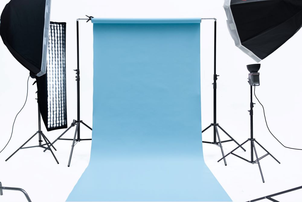 RTS Kate Azure Sky Blue Seamless Paper Backdrop for Photography