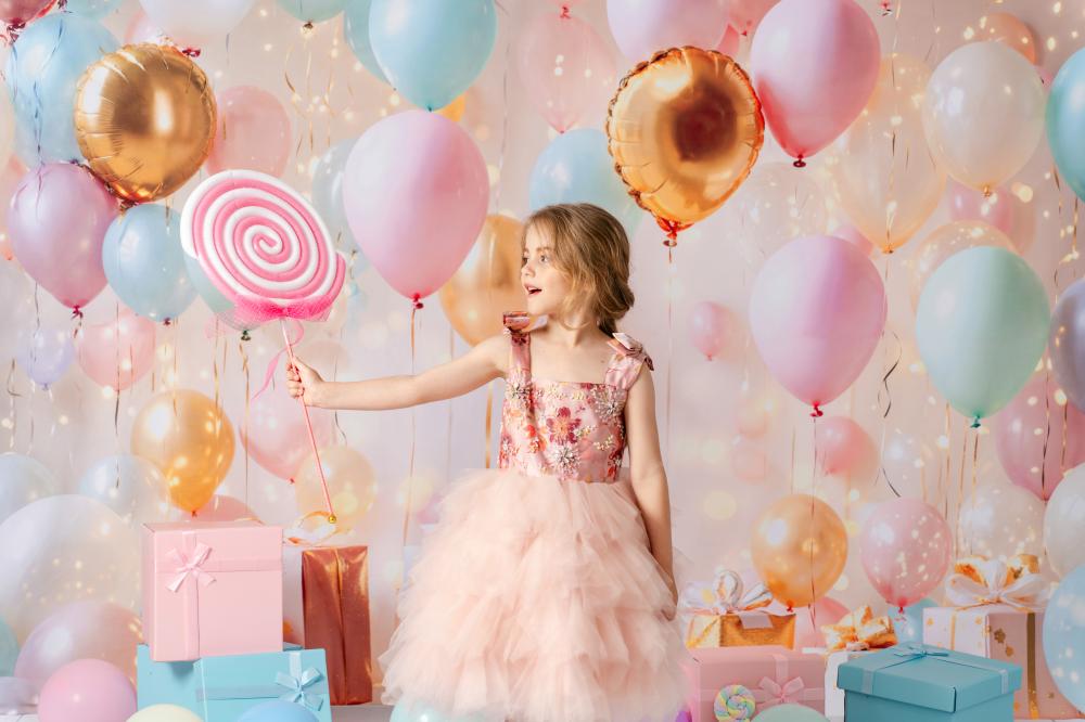 Kate Cake Smash Birthday Gift Box Balloon Photo Kit Photography Backdrops&Props Themed Bundle
