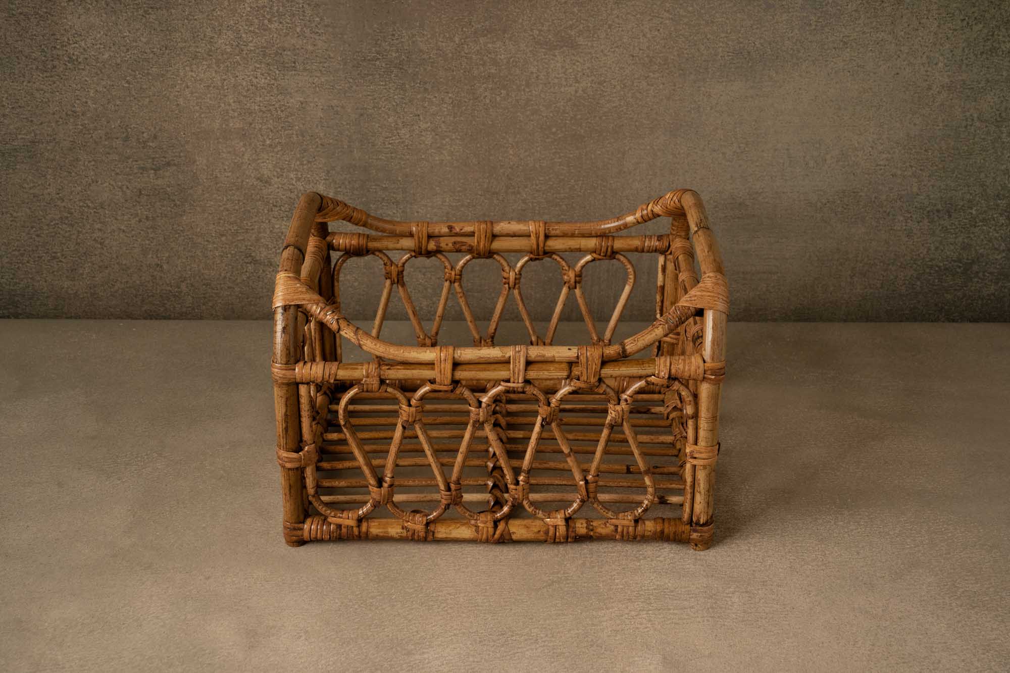 Kate Bamboo Square Woven Basket Newborn Bed Props