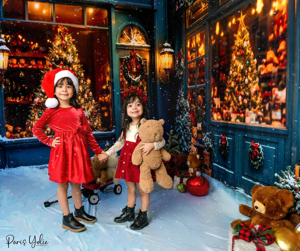 Kate Christmas Tree Shop Teddy Bear Window Room Set