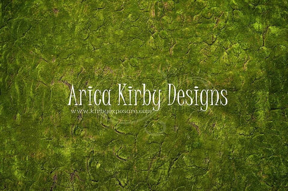 RTS Kate Wonderland Grass Green Rubber Floor Mat Designed by Arica Kirby