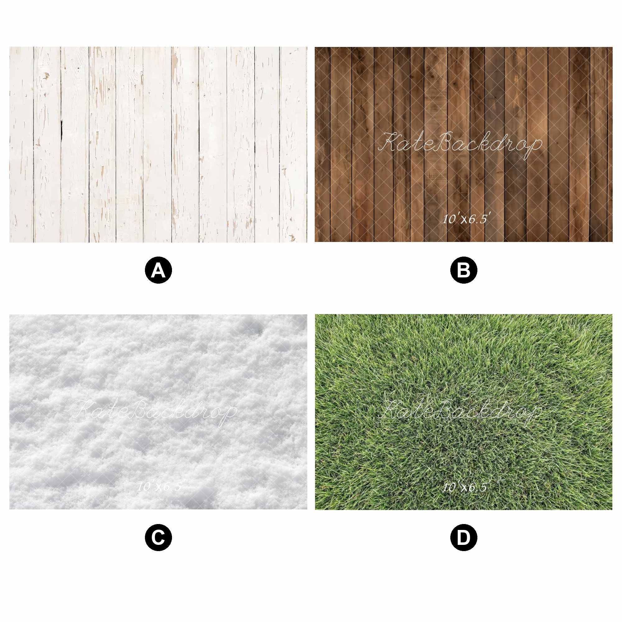Kate Floor Combination Printed Backdrops for Photography( 4 Floor Backdrops in Total)