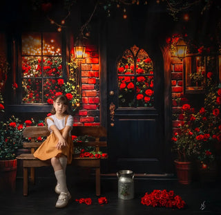Fondo de Jardín de Rosas Romántico Diseñado por Emetselch