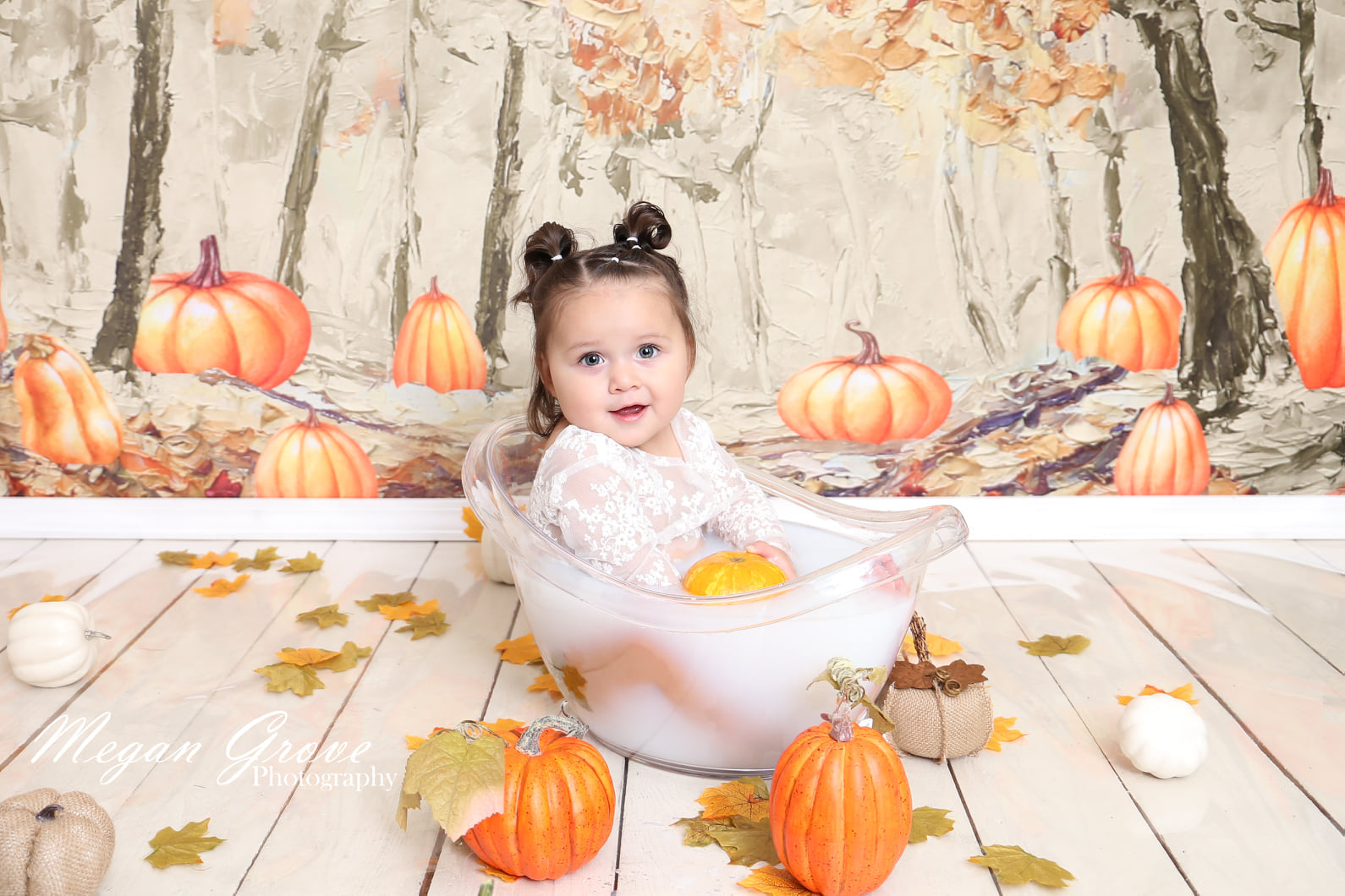 RTS Kate Fine Art Backdrop Fall Forest Pumpkins Designed by GQ