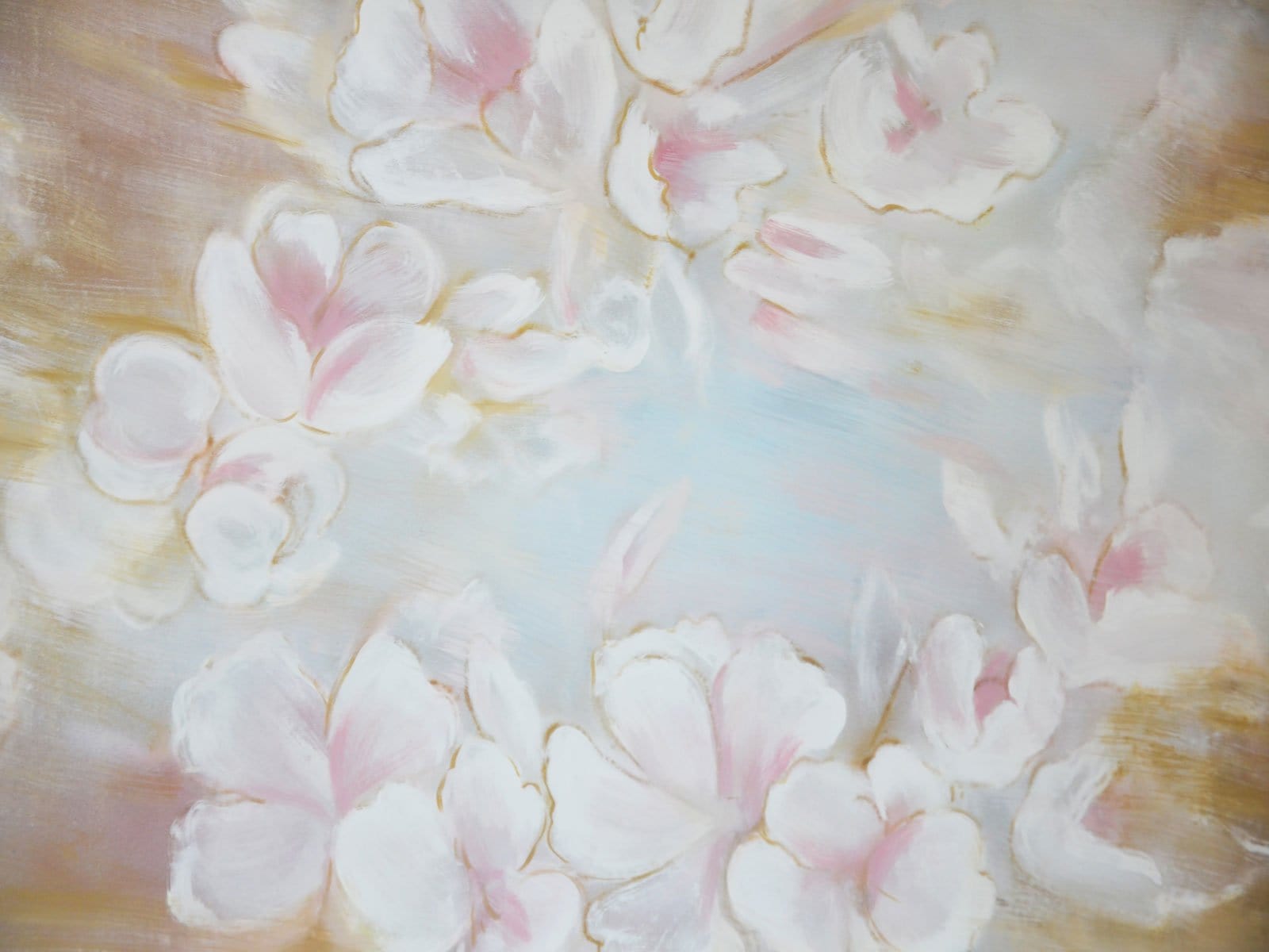 Katebackdrop鎷㈡綖Kate Fine art Painting flowers Backdrop