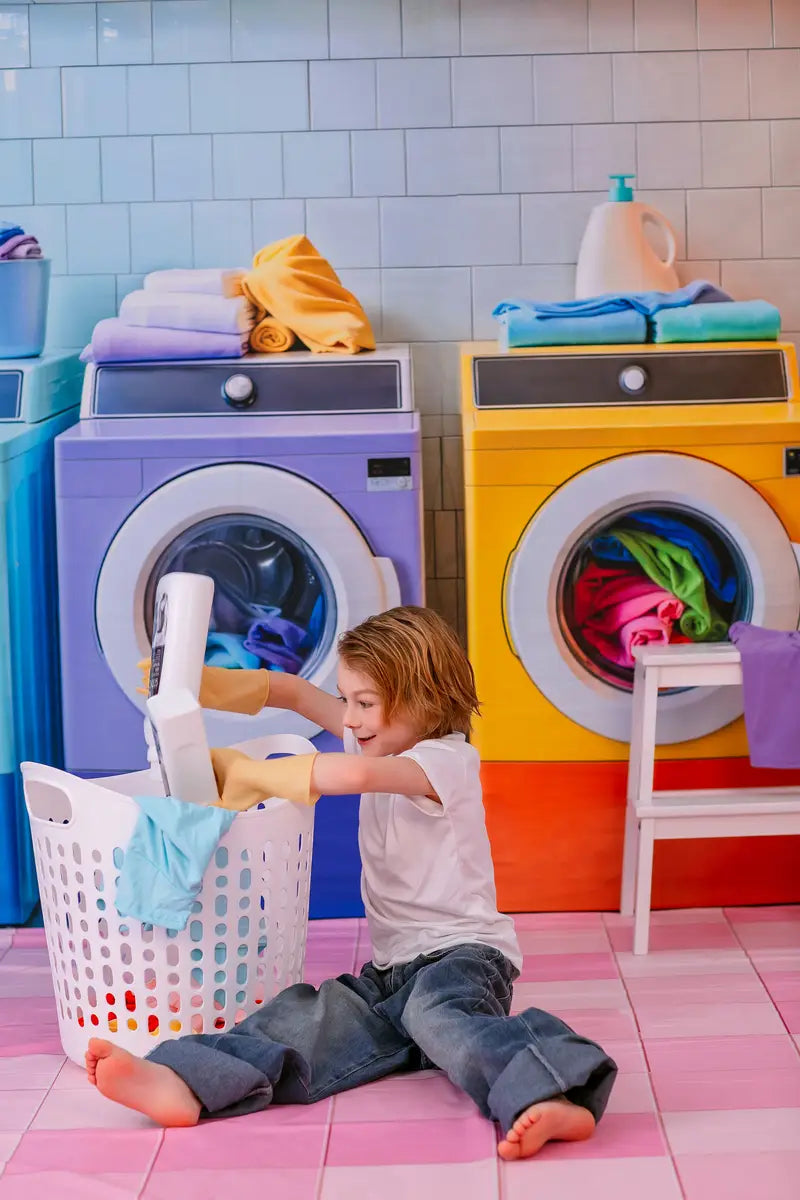 Sfondo Colorato per Lavanderia Design di Emetselch