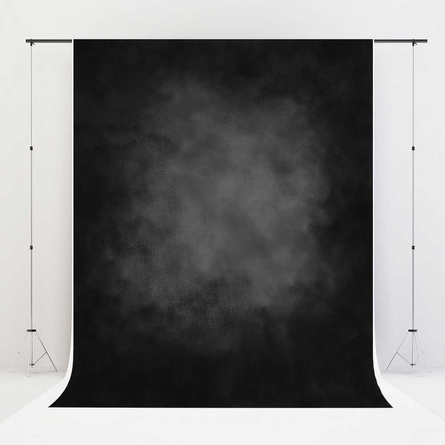 Kate Cold Black Around Gray Texture Abstract Backdrop Portait