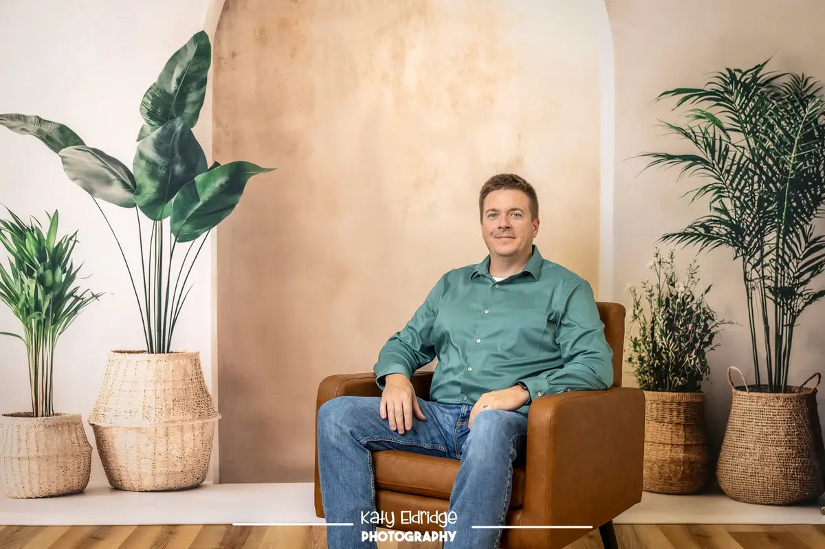 Kate Boho Minimalist Arch Plant Backdrop Designed by Emetselch