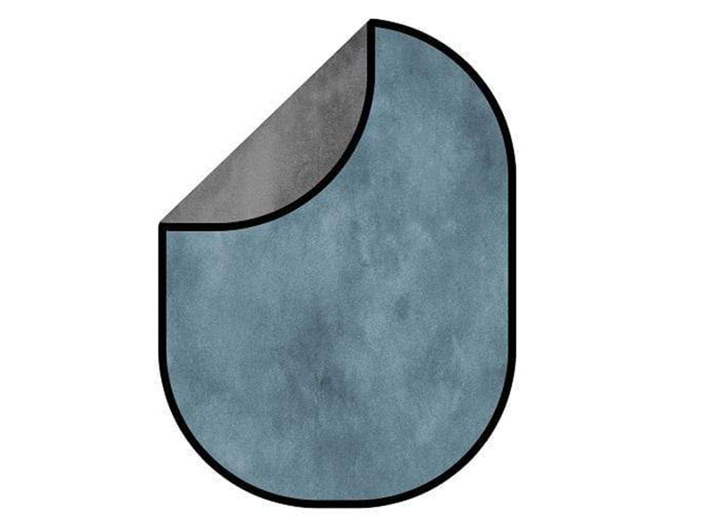 Kate Blue Gray Abstract Texture/ Gray Abstract Texture Collapsible Backdrop Photography 5X6.5ft(1.5x2m) - Kate Backdrop