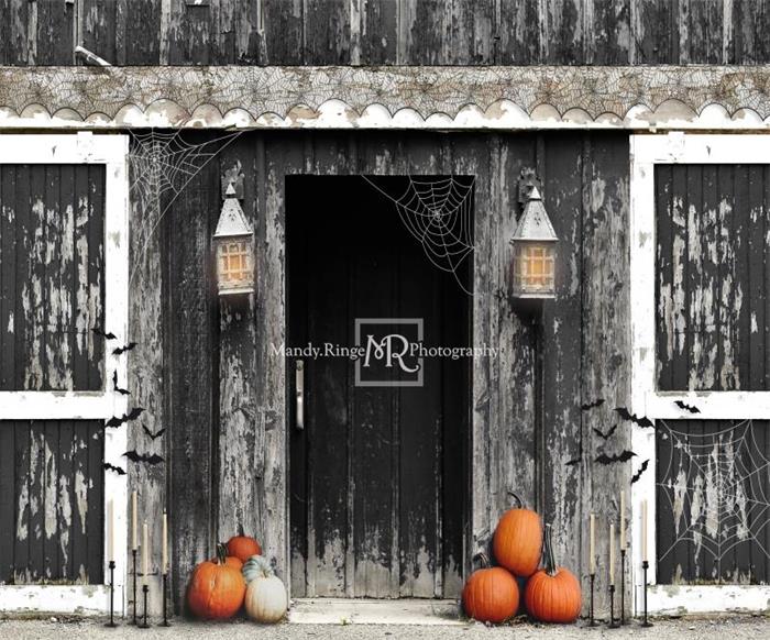 RTS Kate Spooky Halloween Barn Backdrop Designed by Mandy Ringe Photography