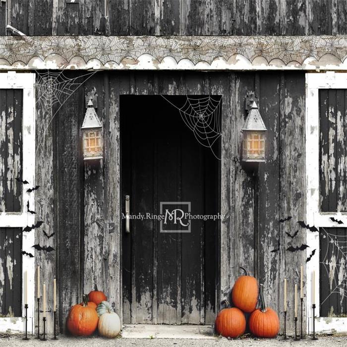 RTS Kate Spooky Halloween Barn Backdrop Designed by Mandy Ringe Photography