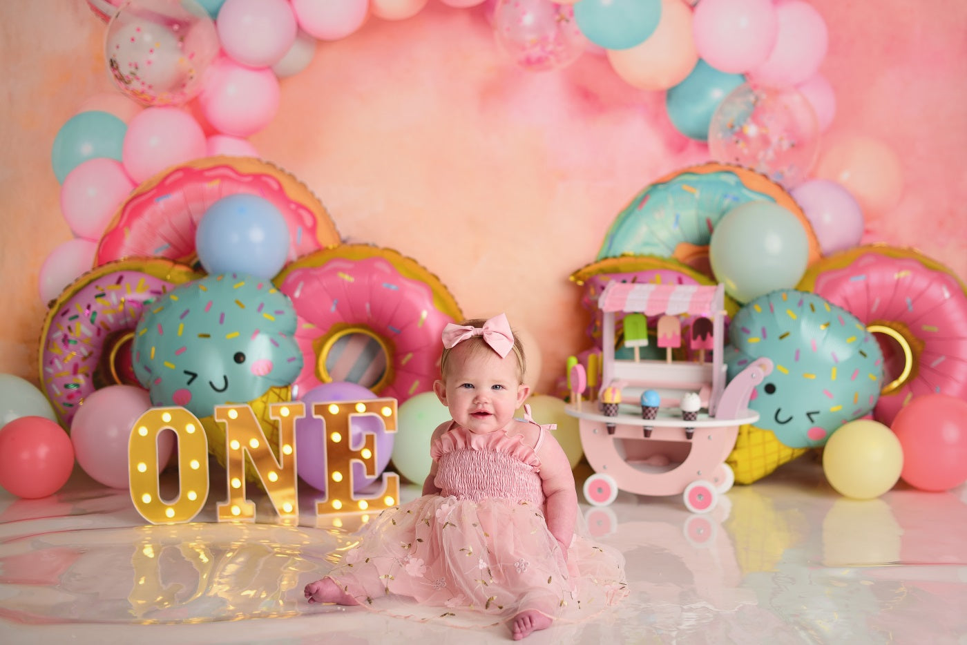 Bloemenmuts voor pasgeboren fotografie