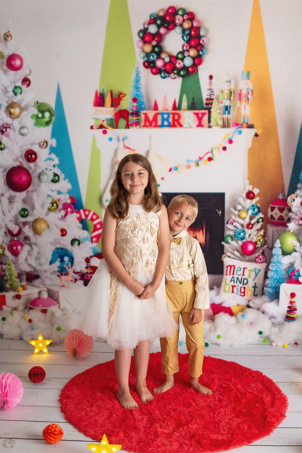 RTS Kate Christmas Merry & Bright Photo Kit Photography Backdrops&Props Themed Bundle