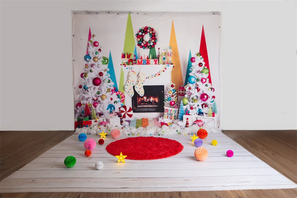 Kate Christmas Merry & Bright Photo Kit Photography Backdrops&Props Themed Bundle