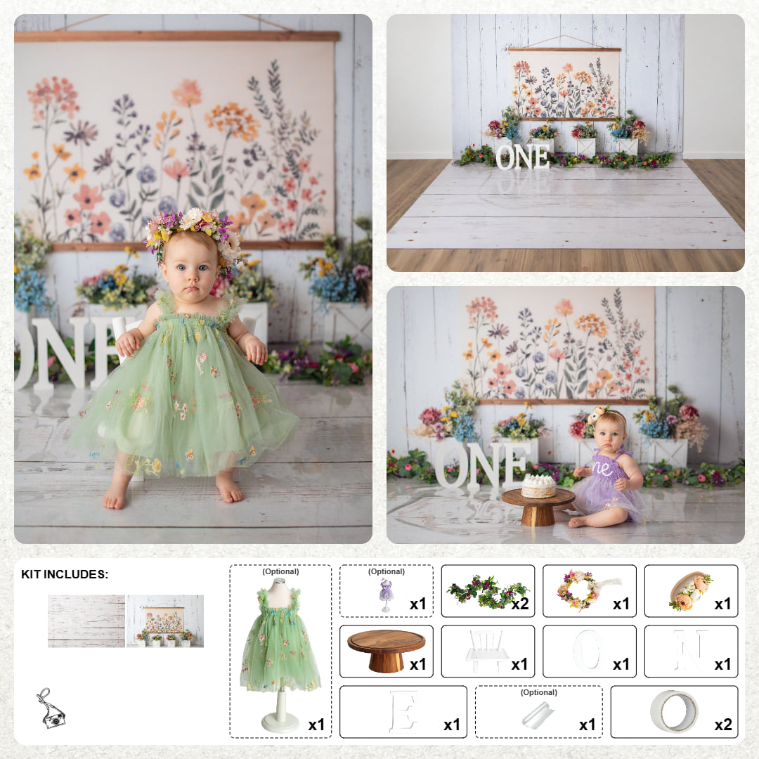 Kate Flower 1st Cakesmash Photo Kit Photography Backdrops&Props Themed Bundle(US ONLY)