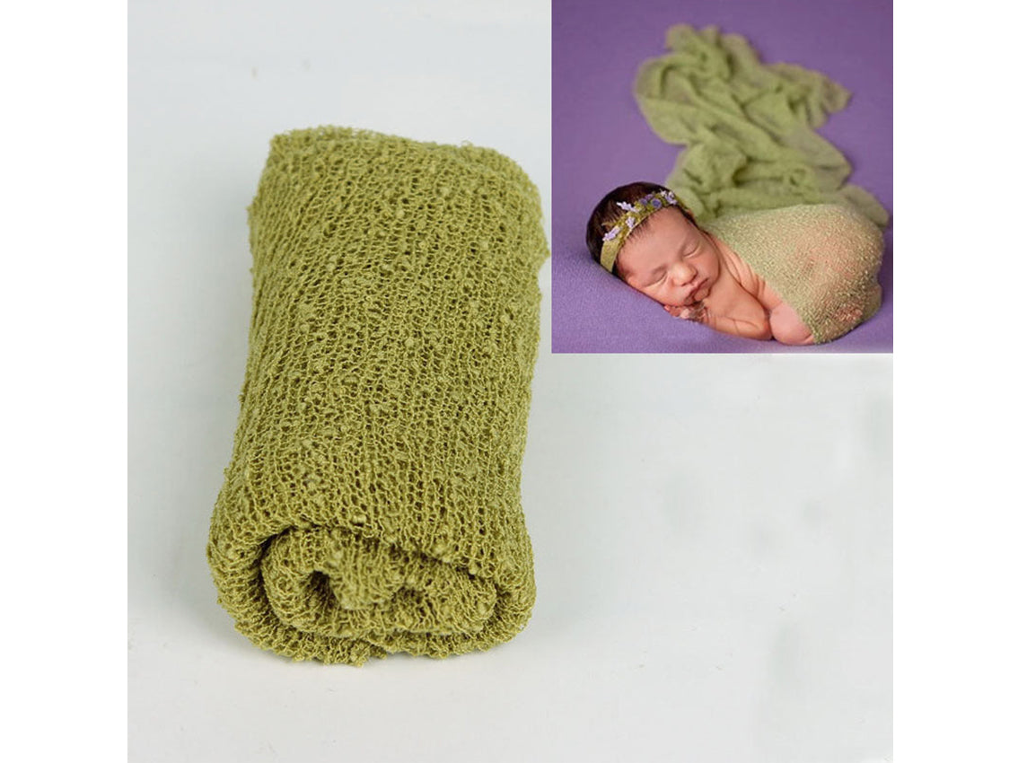Kate 40x150cm Cotton Yarn Newborn Baby Swaddle Posing Wrap Fabric