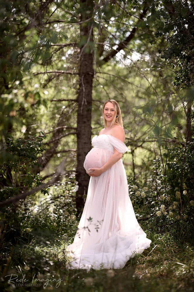 Kate Mesh Custom Maternity Photoshoot Gowns