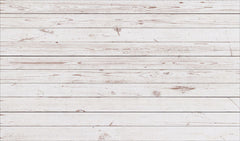 Retro White Distressed Wood Rubber Floor Mat for Photo Stock