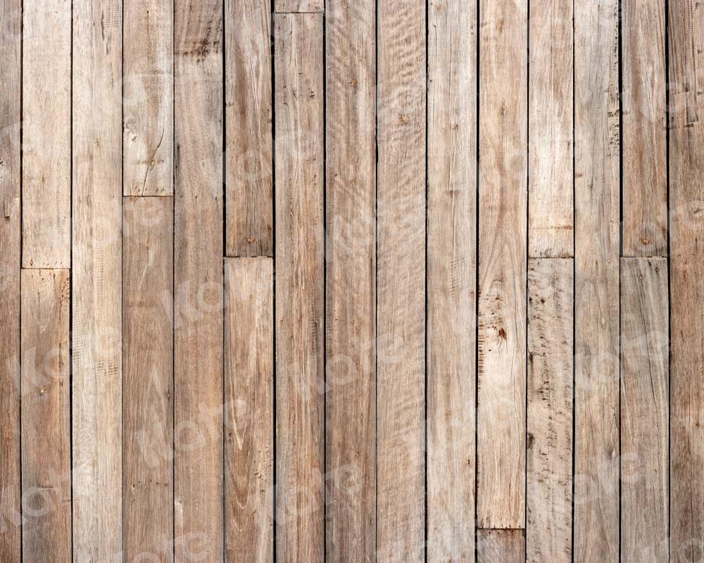 RTS Kate Light Brown Wood Rubber Floor Mat