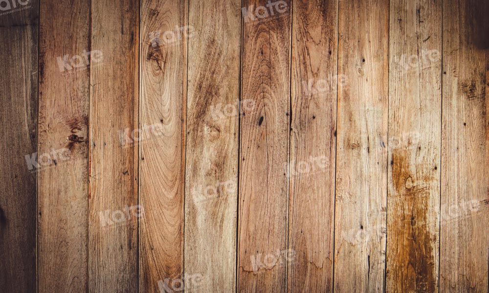 RTS Kate Light Brown Wood Rubber Floor Mat