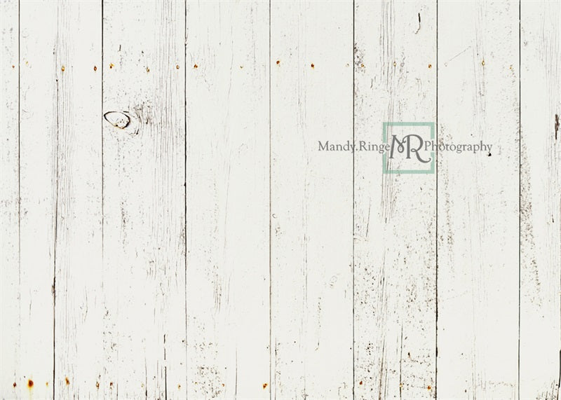 RTS Kate Wide White Barn Planks Wood Rubber Floor Mat designed by Mandy Ringe Photography