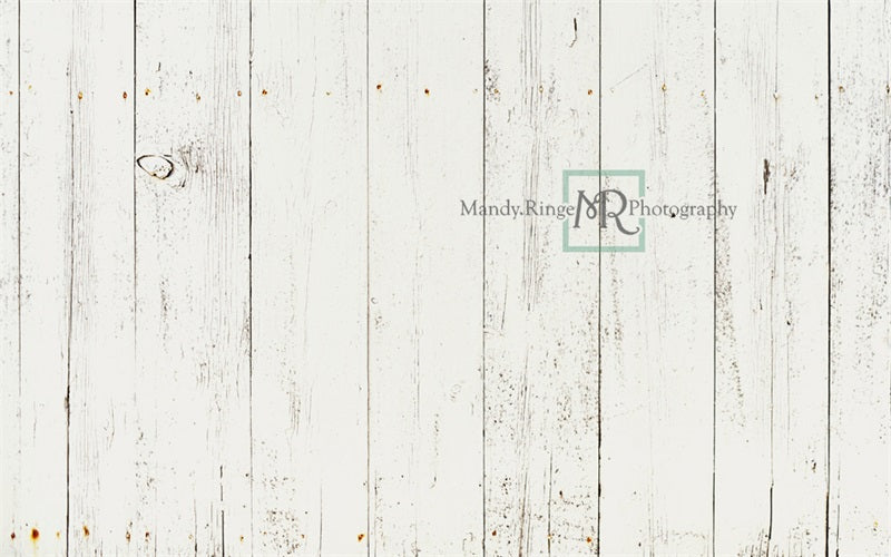 RTS Kate Wide White Barn Planks Wood Rubber Floor Mat designed by Mandy Ringe Photography