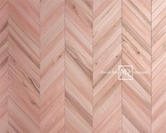 Roze Herringbone Rubberen Vloermat ontworpen door Mandy Ringe Photography
