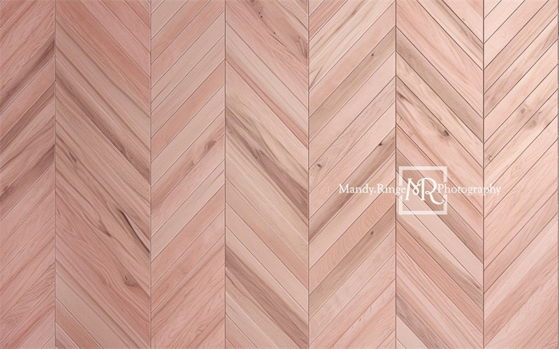 Kate Pink Herringbone Rubber Floor Mat designed by Mandy Ringe Photography