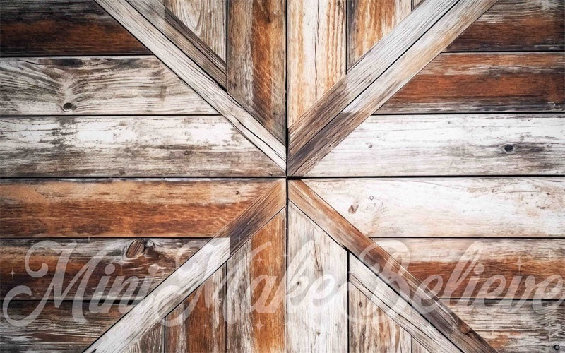 Kate Barn - Tapete de goma para suelo de parque de madera diseñado por Mini MakeBelieve