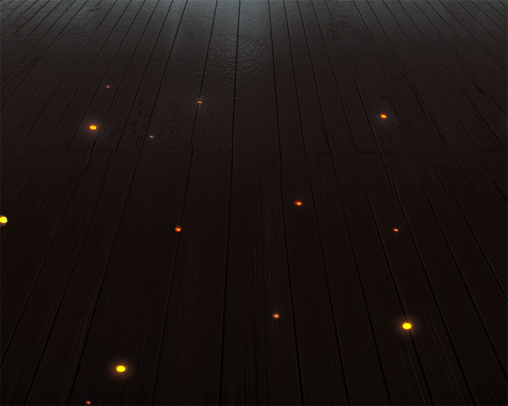 Alfombra de goma de madera oscura estrellada diseñada por Mini MakeBelieve