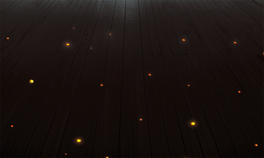 Alfombra de goma de madera oscura estrellada diseñada por Mini MakeBelieve