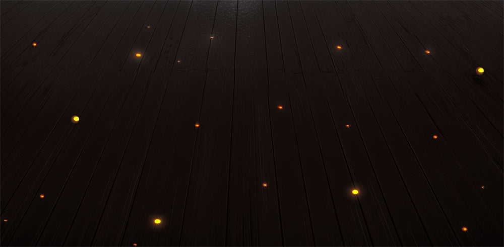 Alfombra de goma de madera oscura estrellada diseñada por Mini MakeBelieve