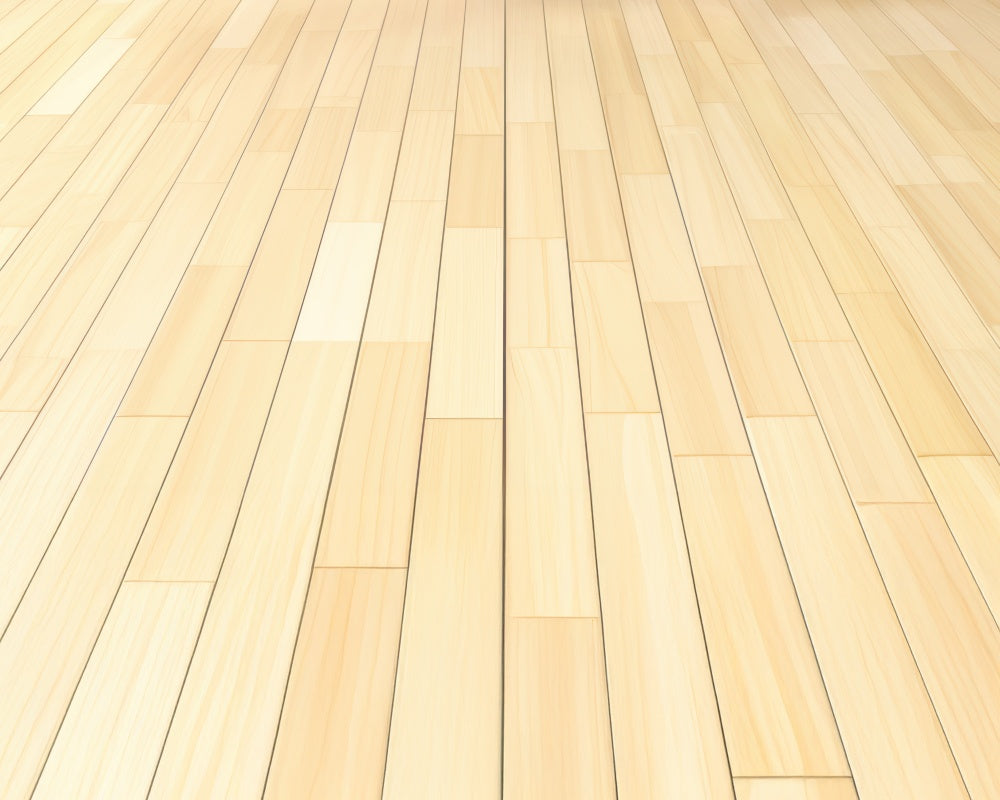 Lichtbruine Houten Plank Rubber Vloermat Ontworpen door Mini MakeBelieve