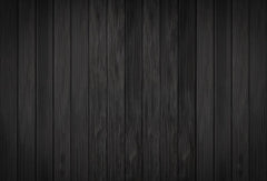 Kate Black Wood Plank Rubber Floor Mat