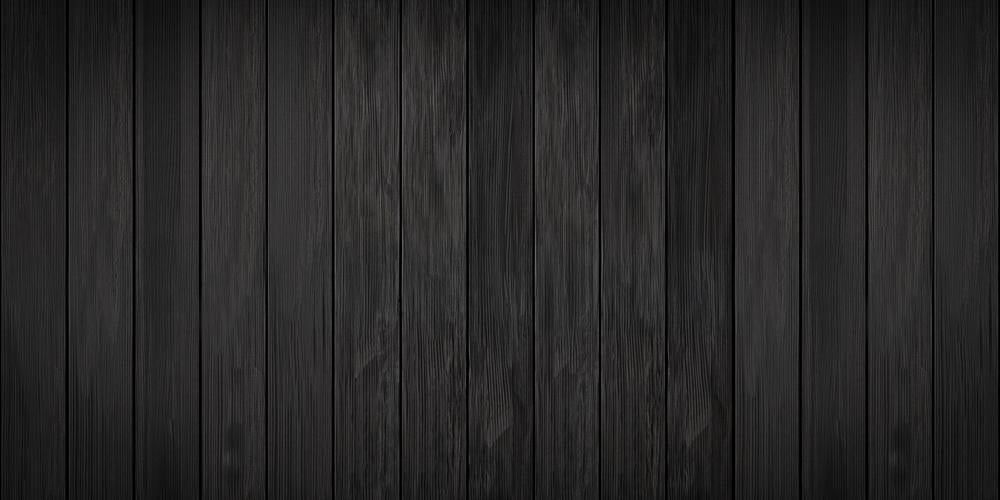 Kate Black Wood Plank Rubber Floor Mat