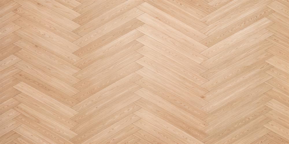 Kate Herringbone Light Brown Rubber Floor Mat