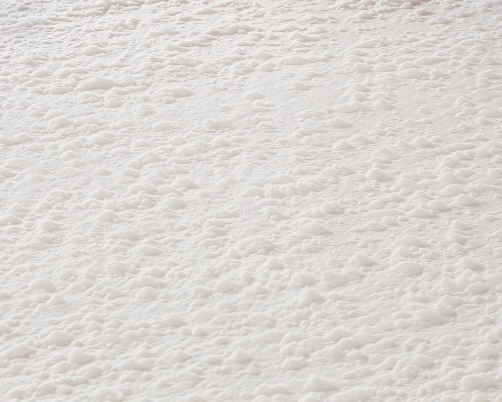 Kate Winter White Powdery Compacted Snow Subtle Tracks Rubber Floor Mat