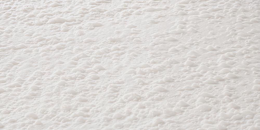 Kate Winter White Powdery Compacted Snow Subtle Tracks Rubber Floor Mat