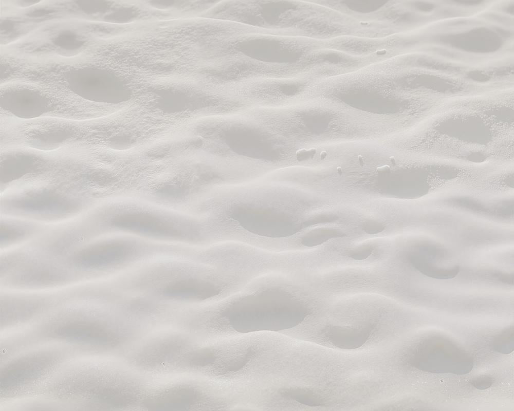 Kate Winter Soft White Powdery Snow Rubber Floor Mat