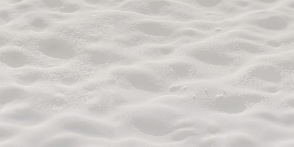 Kate Winter Soft White Powdery Snow Rubber Floor Mat