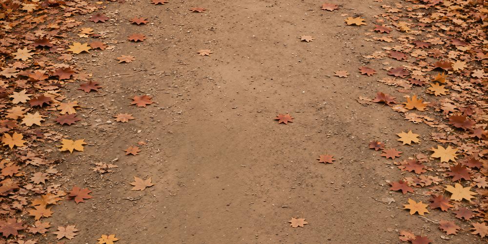Kate Fall Maple Leaves Path Rubber Floor Mat