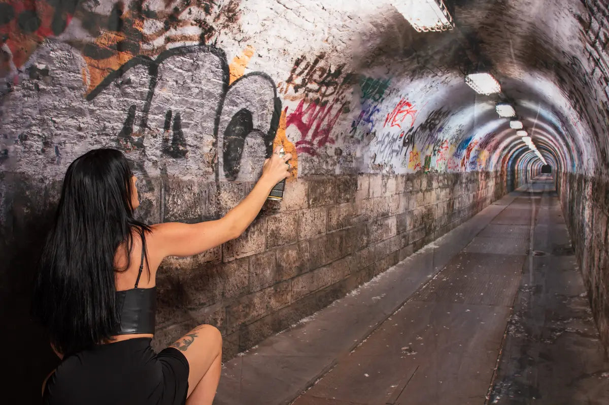 Kate Graffiti Wall Tunnel Building Backdrop For Photography