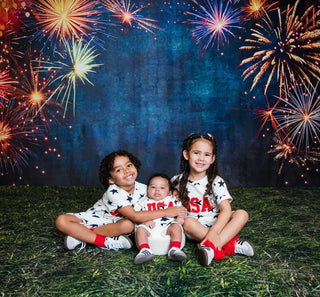 Kate Independence Day / Happy New Year Firework Celebration Printed Backdrop Designed By Mandy Ringe Photography