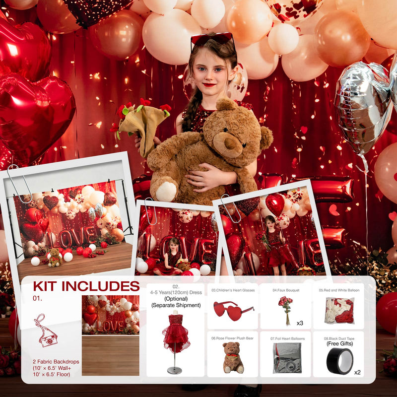 Kate Valentine's Day Love Balloons Photo Kit Photography Backdrops&Props Themed Bundle