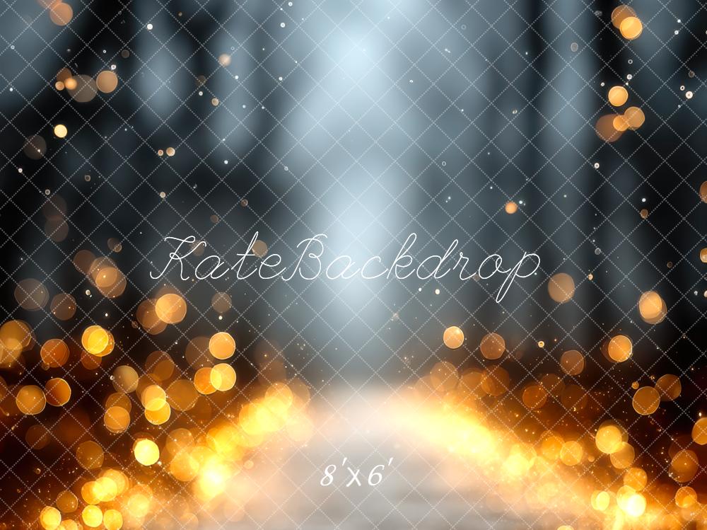 Kate Abstract Gold Bokeh Light Rays Backdrop Designed by Mini MakeBelieve