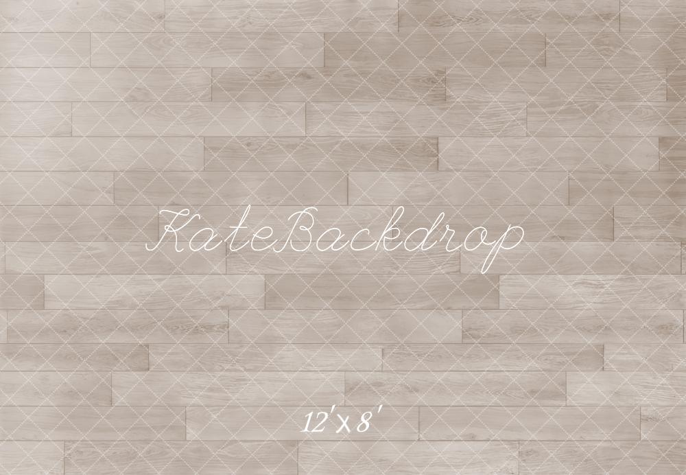 Kate Neutral Beige Retro Floor Backdrop Designed by Emetselch