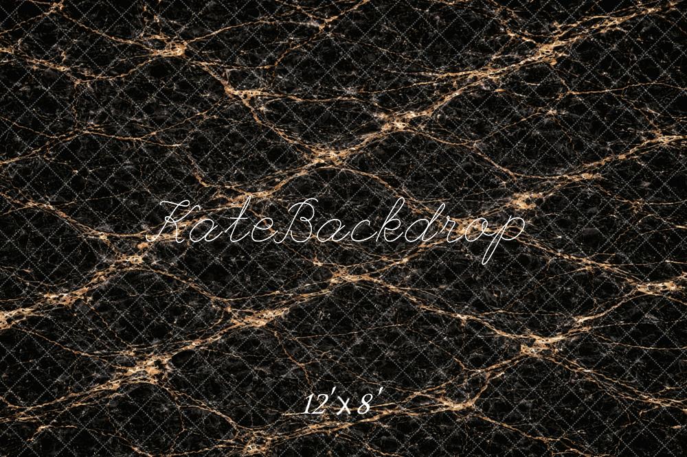 Kate Black Marble Abstract Texture Printed Printed Backdrop Designed by Vertigo Productions