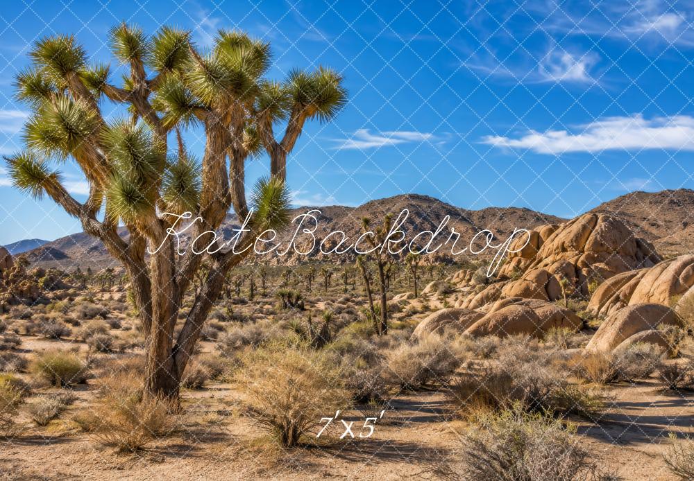 Kate Nature Joshua Tree Desert Landscape Outdoor Printed Backdrop Designed by Megan Leigh Photography
