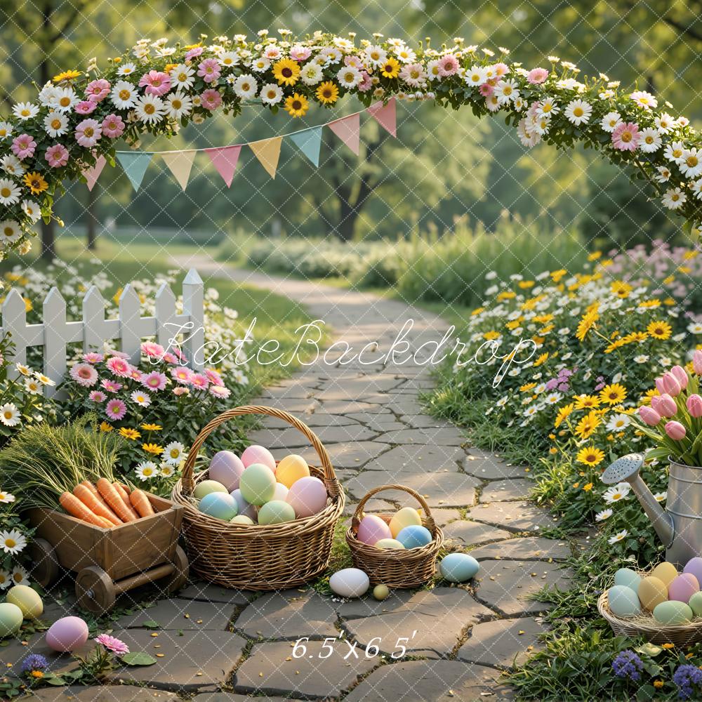 Kate Easter Bunny Flower Arch Garden Eggs Backdrop Designed by Mini MakeBelieve