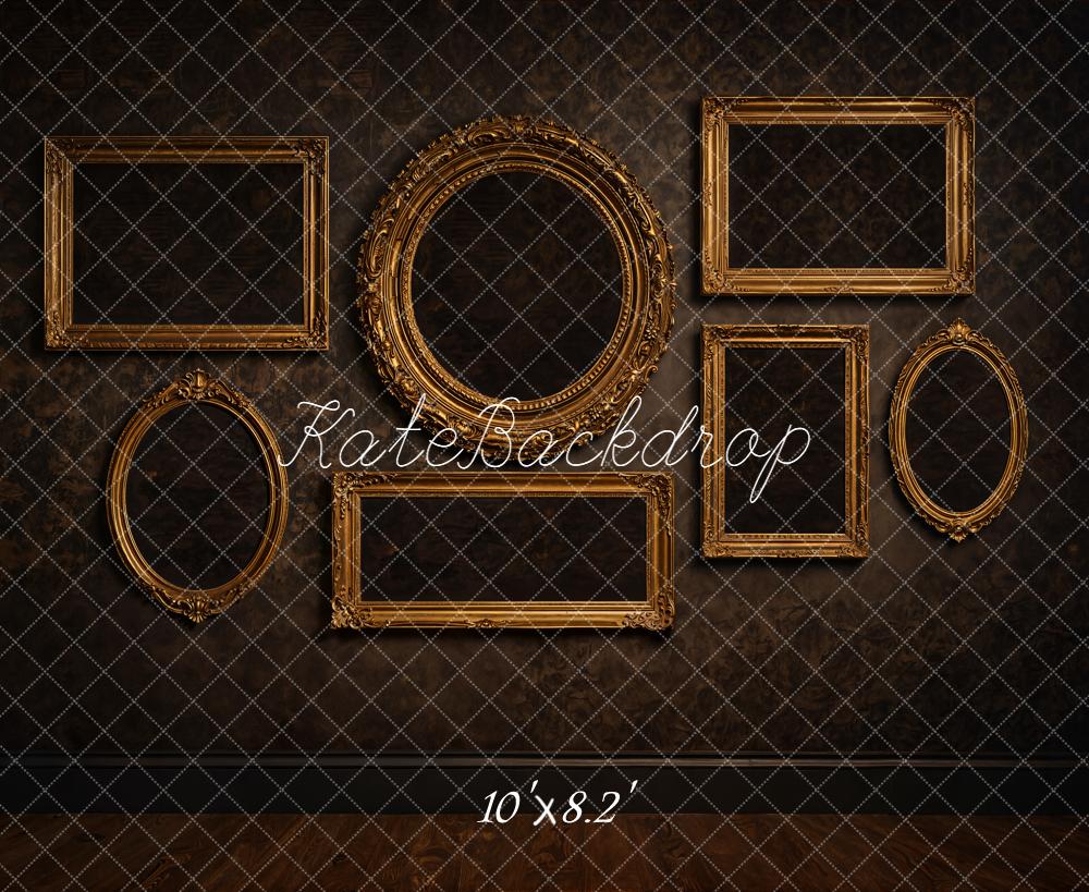 Kate Ornate Gold Frames Vintage Wall Backdrop Designed by Emetselch